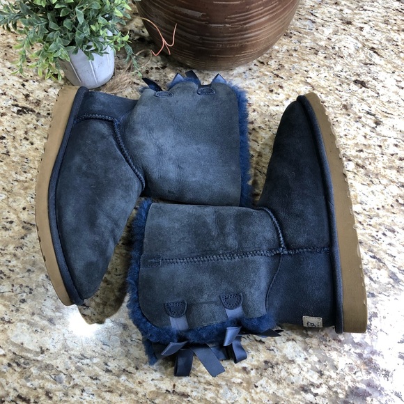 UGG Bailey Bow II Water-Resistant Boots in Blue 7 - Picture 4 of 11